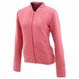 Vestes Salomon CAMPFIRE MID W Femme Rose | ZVAJF-1846