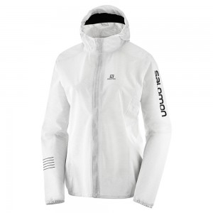 Vestes Salomon LIGHTNING RACE WP JKT W Femme Blanche | ZCBDN-1482