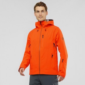 Vestes Salomon OUTLAW 3L Ski Homme Rouge | KRLOY-6482