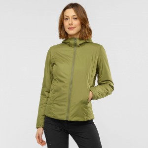 Vestes Salomon OUTRACK INSULATED Femme Vert Olive Vert | DFZHC-5086