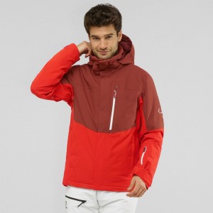 Vestes Salomon SPEED Ski Homme Corail | VGDNI-6907