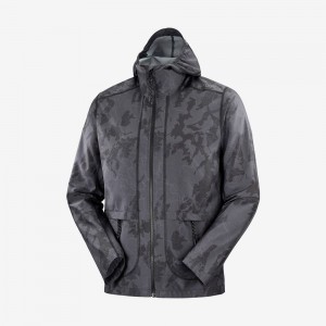 Wind Breakers Salomon OUTLIFE PACKABLE SHELL U Homme Noir | HSDTX-8625