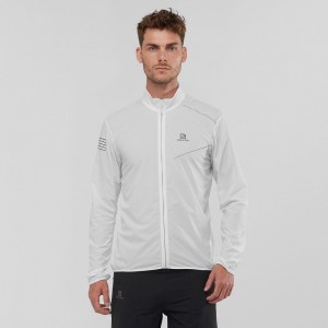 Wind Breakers Salomon SENSE M Homme Blanche | KFTVJ-2374