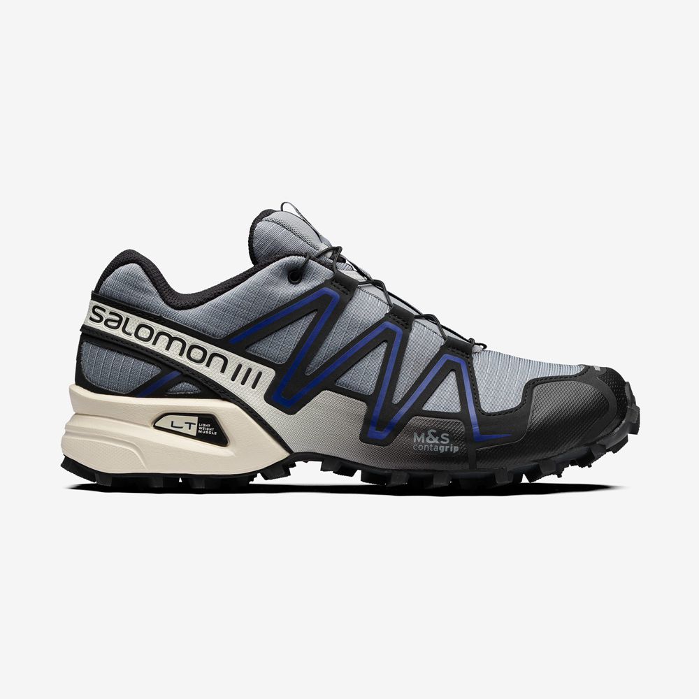 Basket Salomon SPEEDCROSS 3 Homme Noir Bleu | IQEKG-5281