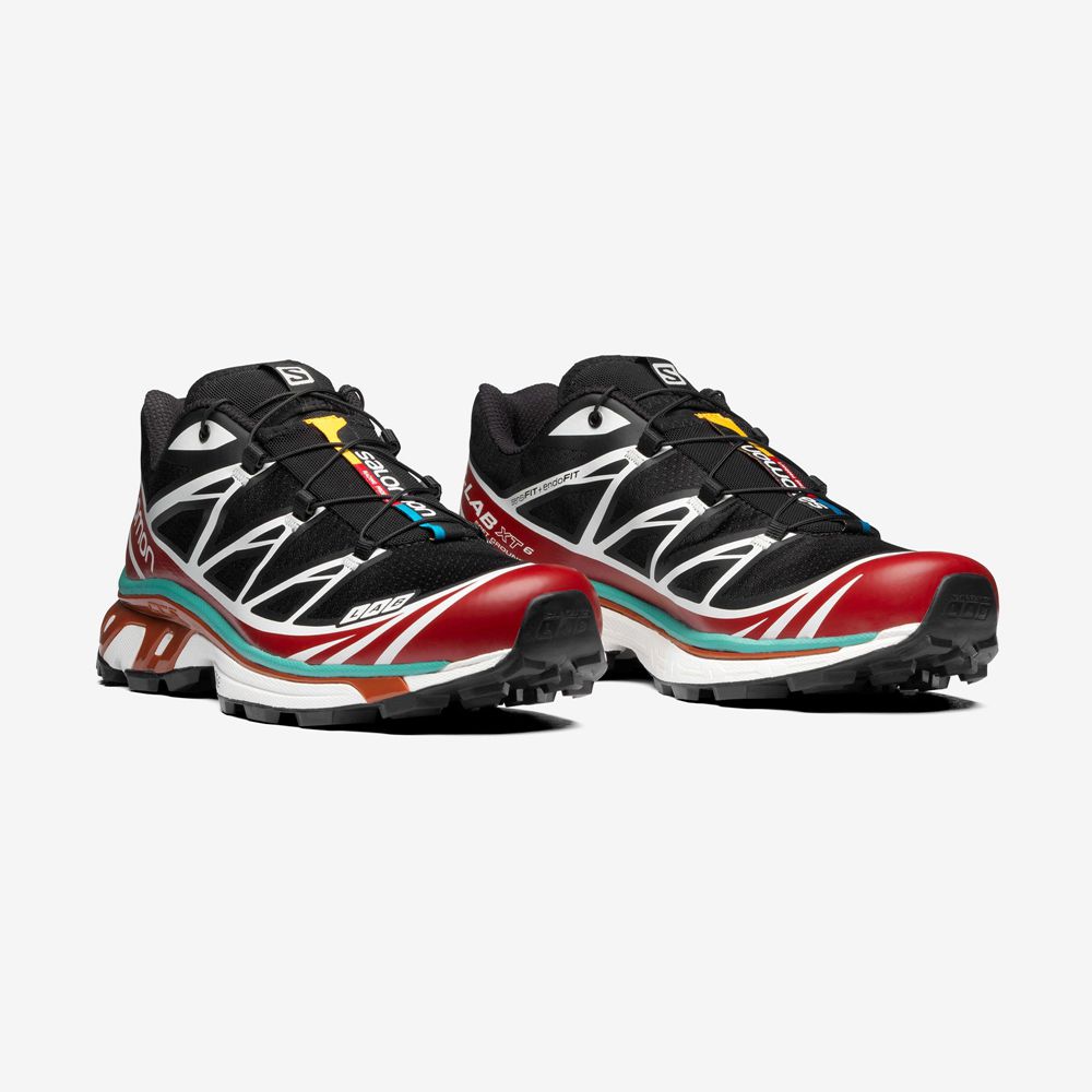 Basket Salomon XT-6 Homme Noir Rouge Orange | KIXAG-5081