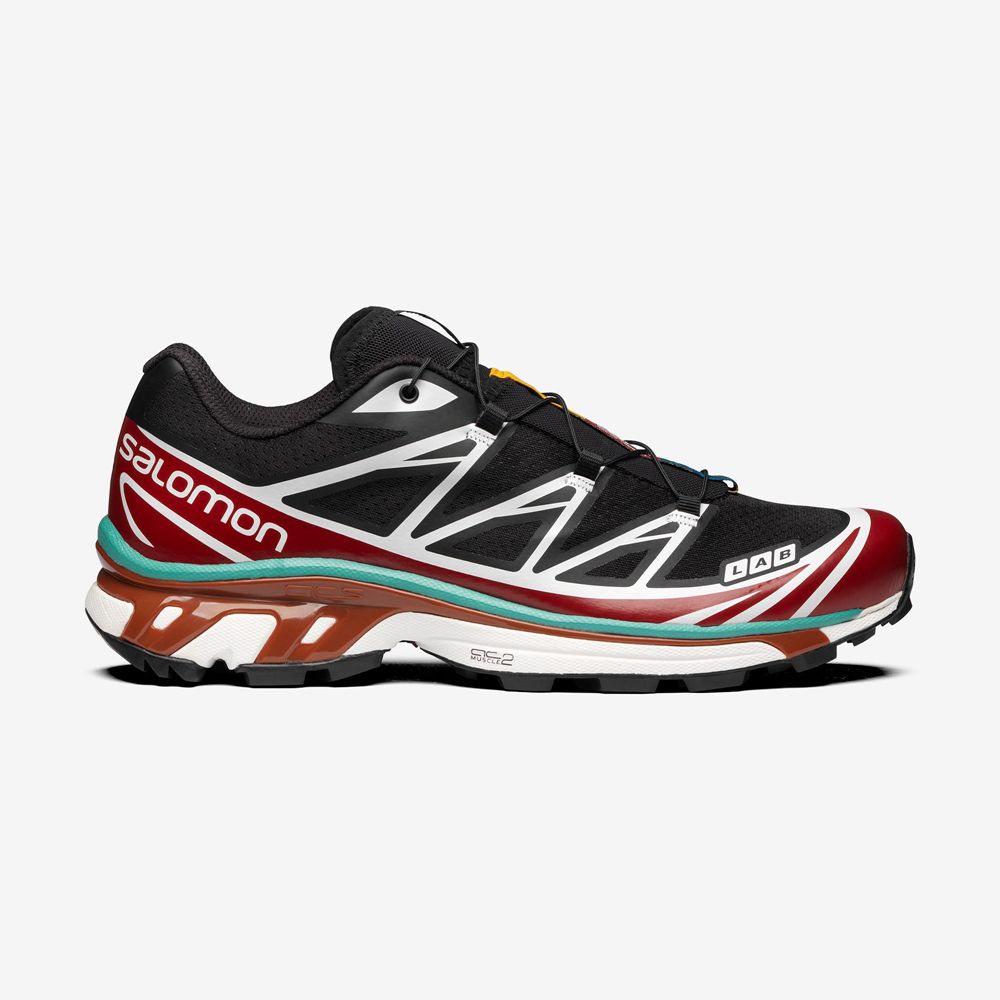 Basket Salomon XT-6 Homme Noir Rouge Orange | KIXAG-5081