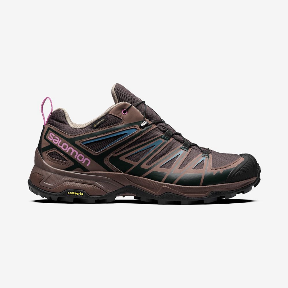 Basket Salomon X ULTRA 3 GTX FOR BETTER Homme Chocolat | AWIGQ-2674