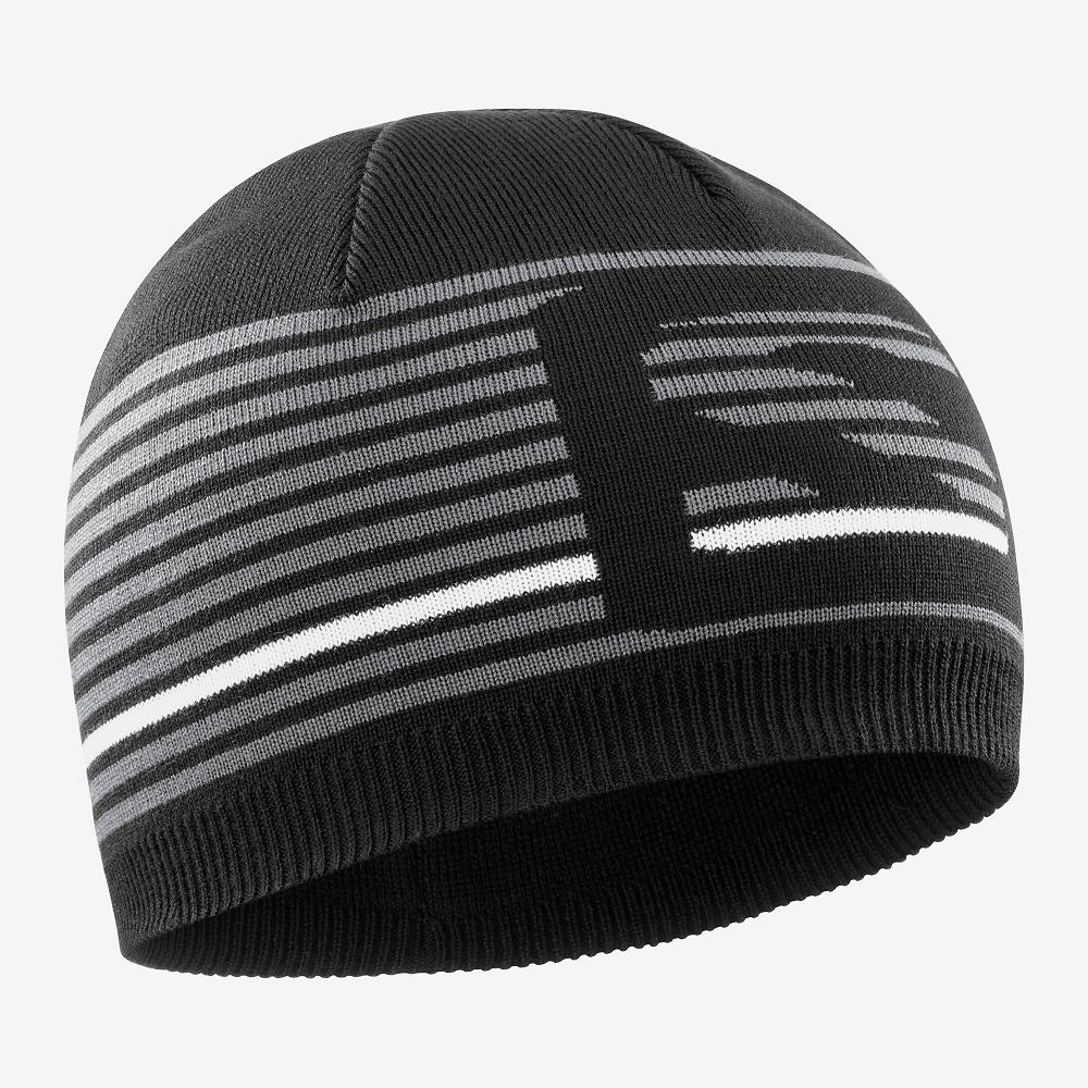 Bonnet Salomon FLATSPIN Homme Noir | ZOGHK-5321