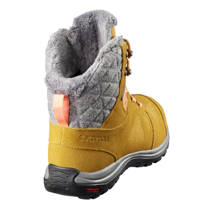 Botte Hiver Salomon ELLIPSE GTX Femme Grise Foncé | RYVTS-6159