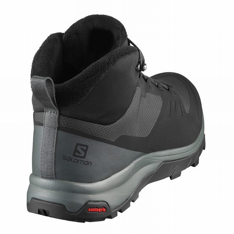 Botte Hiver Salomon OUTSNAP CLIMASALOMON WATERPROOF Homme Noir | BSXJE-2745