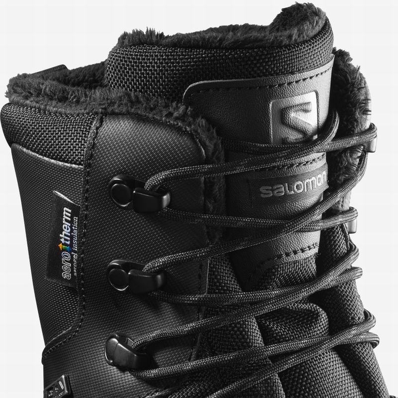 Botte Hiver Salomon TOUNDRA PRO CLIMASALOMON WATERPROOF Homme Noir | NHOUR-3061