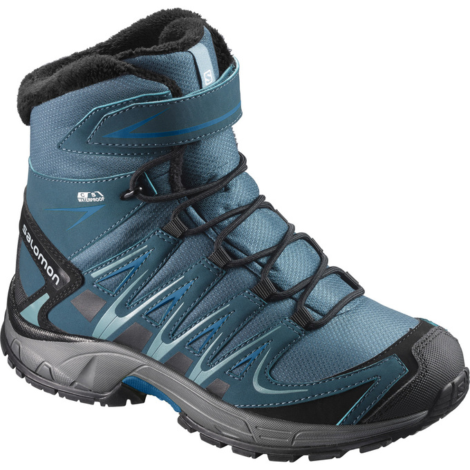 Botte Hiver Salomon XA PRO 3D TS CSWP K Enfant Turquoise Foncé | CUHIX-4719