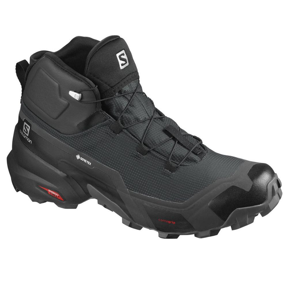 Botte Randonnée Salomon CROSS HIKE MID GORE-TEX Homme Noir | IRTCF-5469