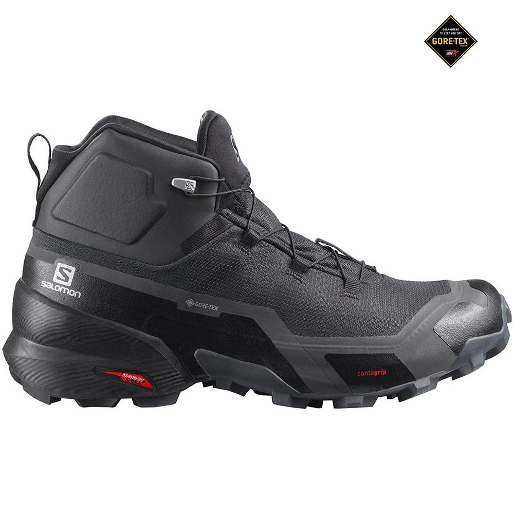 Botte Randonnée Salomon CROSS HIKE MID GORE-TEX Homme Noir | IRTCF-5469