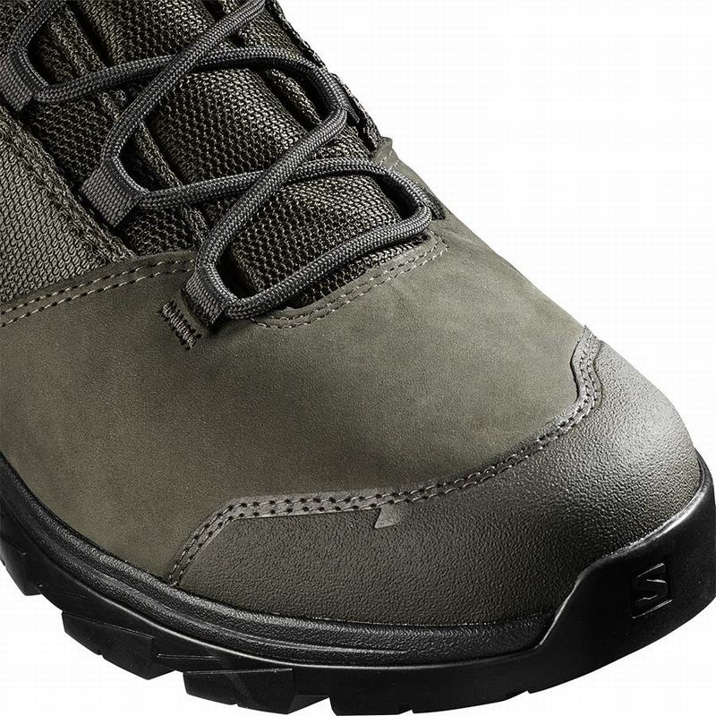 Botte Randonnée Salomon OUTWARD GORE-TEX Homme Vert Olive Noir | RXTKD-7023