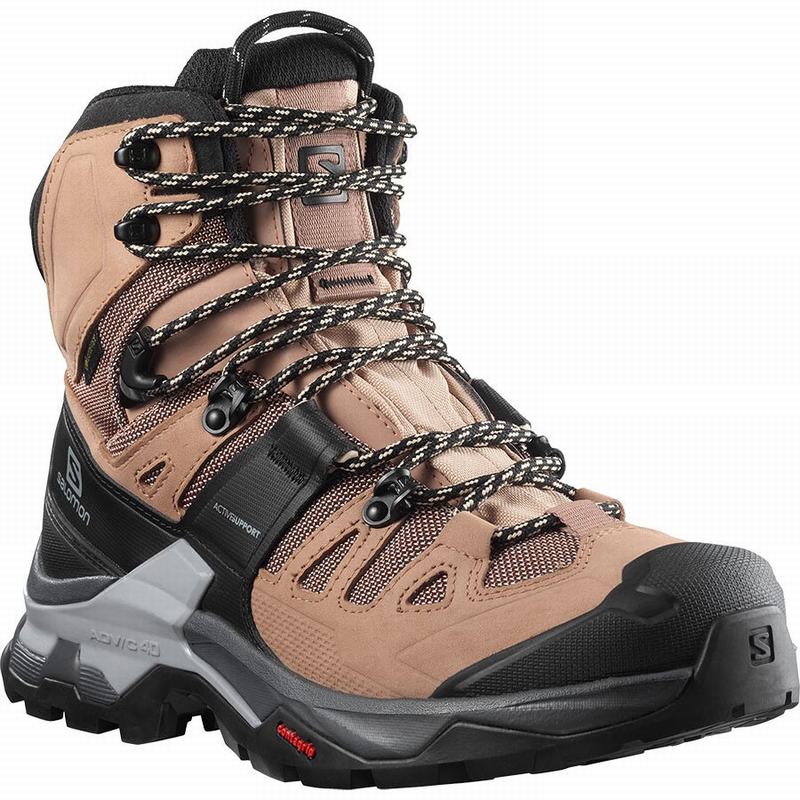 Botte Randonnée Salomon QUEST 4 GORE-TEX Femme Marron Noir | NZILF-1907