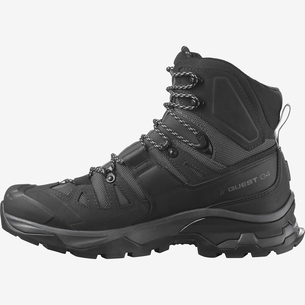 Botte Randonnée Salomon QUEST 4 GORE-TEX Homme Noir | JLEMH-0725