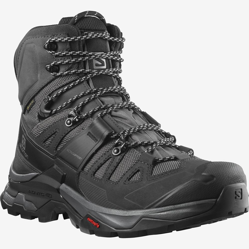 Botte Randonnée Salomon QUEST 4 GORE-TEX Homme Noir | JLEMH-0725