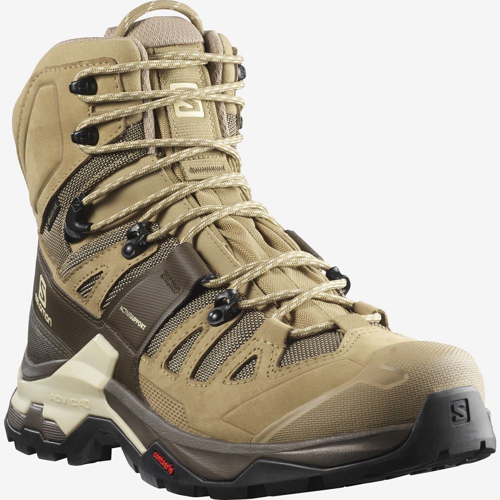 Botte Randonnée Salomon QUEST 4 GORE-TEX Homme Kaki | VNABT-3158