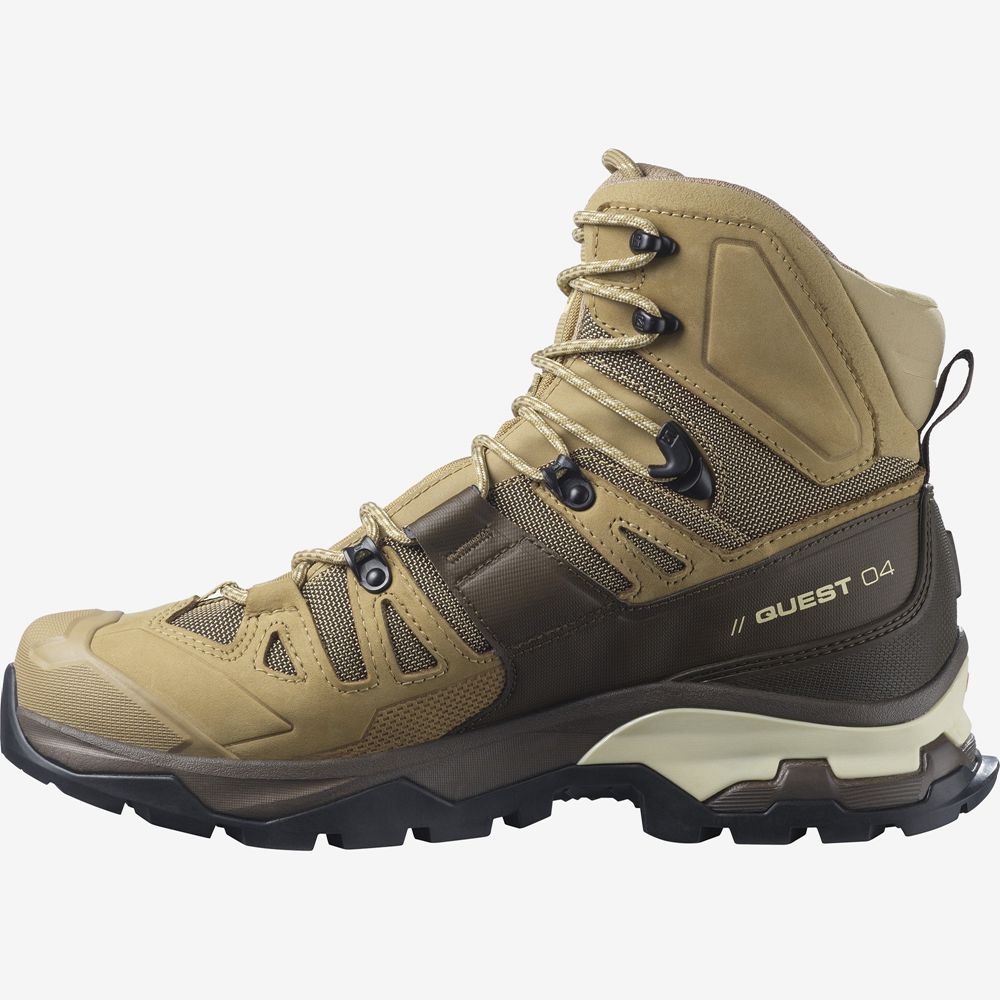 Botte Randonnée Salomon QUEST 4 GORE-TEX Homme Kaki | VNABT-3158