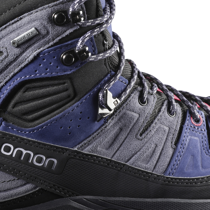 Botte Randonnée Salomon X ALP HIGH LTR GTX W Homme Bleu Clair Noir | MVFEA-3216