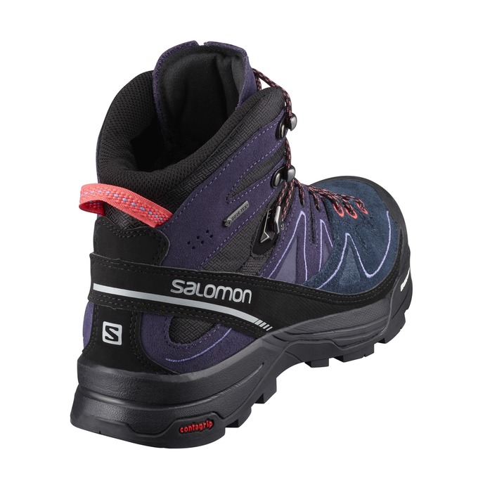 Botte Randonnée Salomon X ALP MID LTR GTX W Homme Bleu Foncé Noir | VNSHM-1603