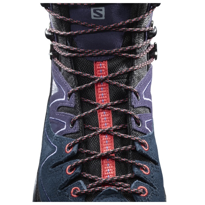 Botte Randonnée Salomon X ALP MID LTR GTX W Homme Bleu Foncé Noir | VNSHM-1603