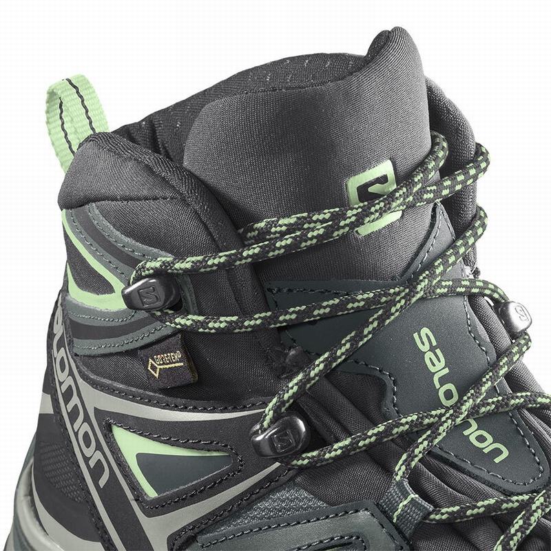 Botte Randonnée Salomon X ULTRA 3 MID GORE-TEX Femme Vert | LKWNV-6928