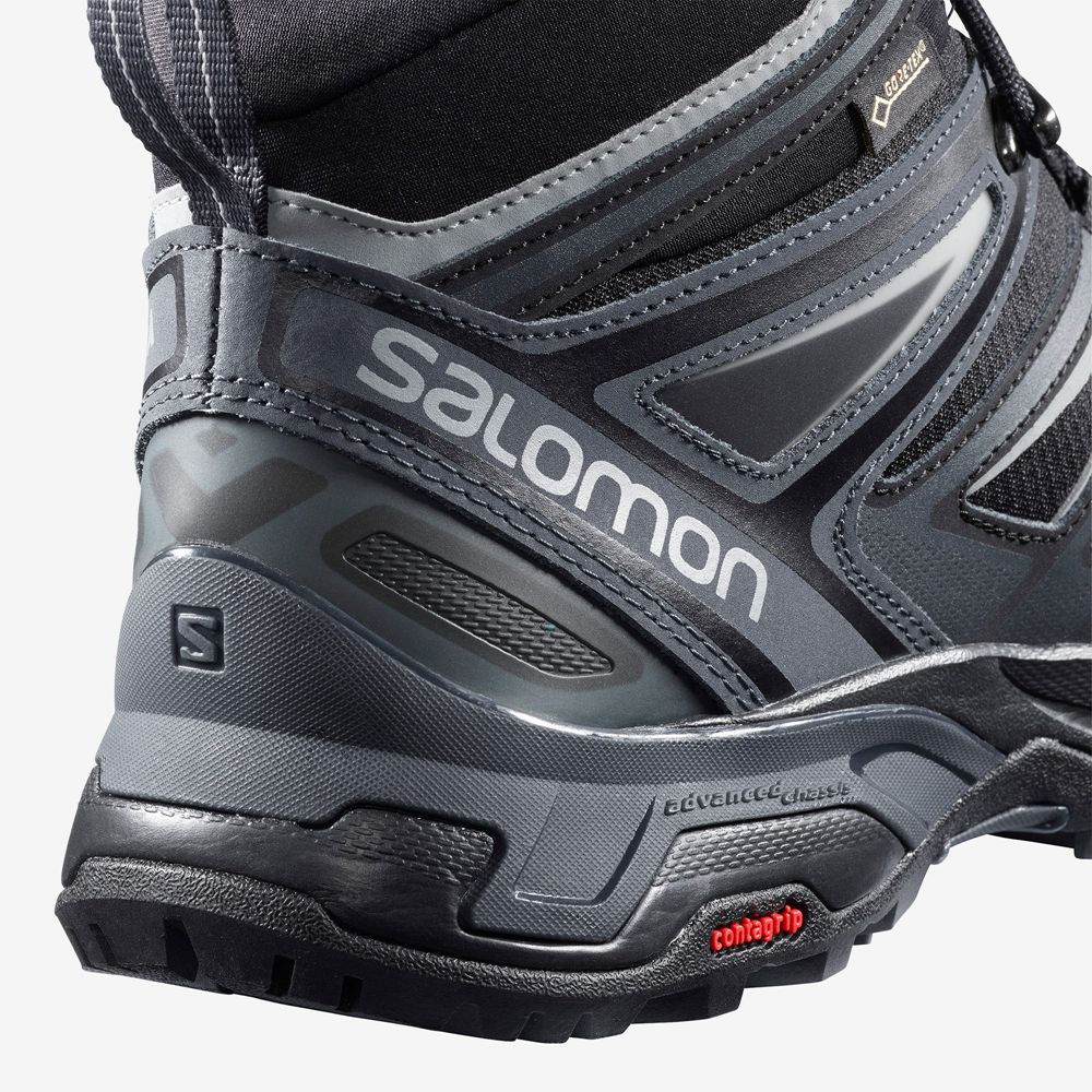 Botte Randonnée Salomon X ULTRA 3 MID GORE-TEX Homme Noir | KYTLW-1042