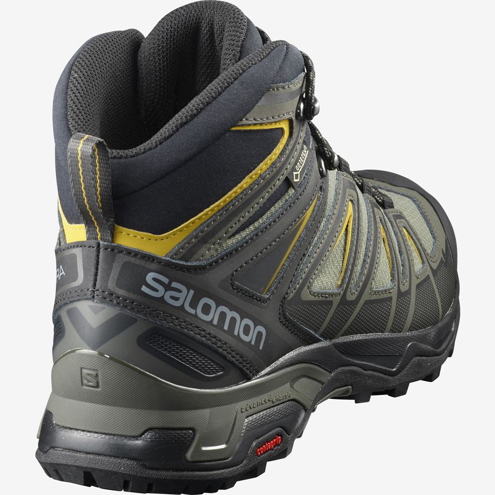 Botte Randonnée Salomon X ULTRA 3 WIDE MID GORE-TEX Homme Multicolore | ZFSKB-1469