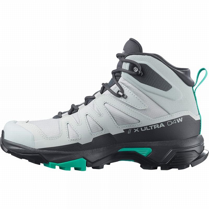 Botte Randonnée Salomon X ULTRA 4 MID GORE-TEX Femme Grise Menthe | MEVRG-4687