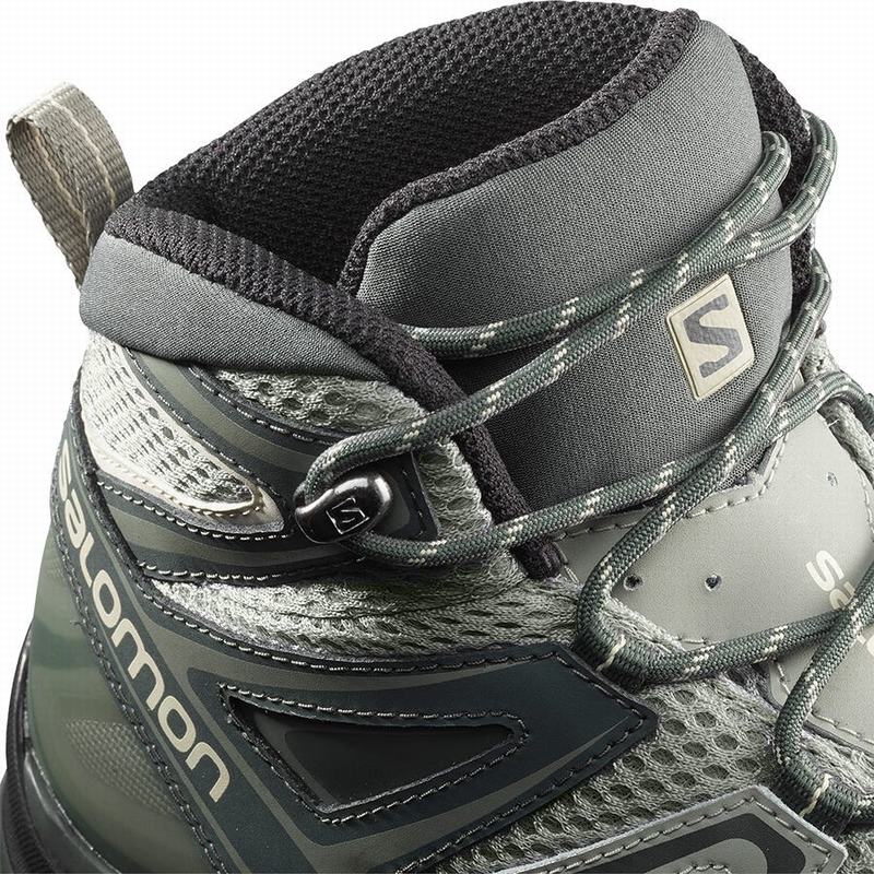 Botte Randonnée Salomon X ULTRA MID 3 AERO Femme Vert | NSXBU-6052