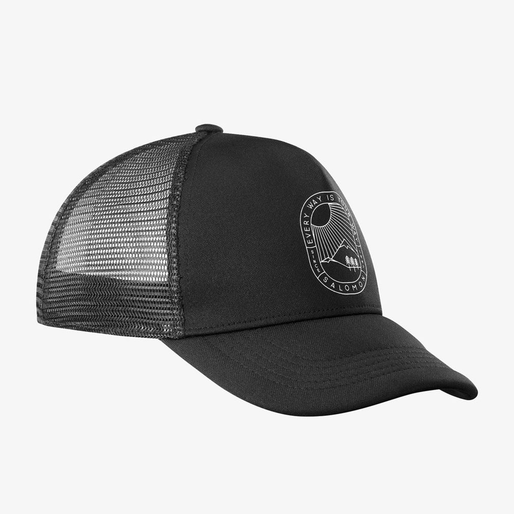 Casquettes Salomon SUMMER LOGO Femme Noir | OVRKP-7318