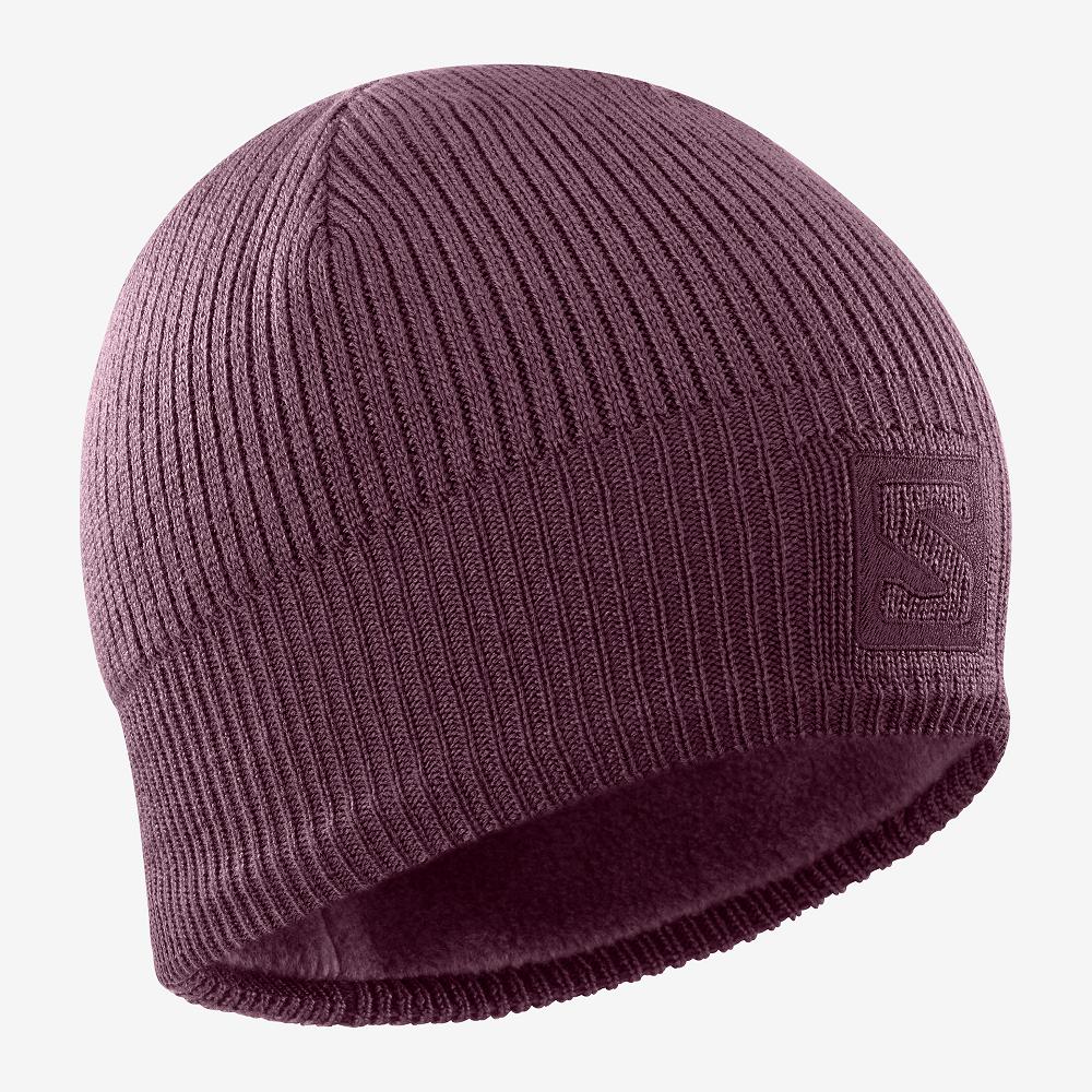 Chapeaux Salomon LOGO Homme Violette | KFTEU-4986