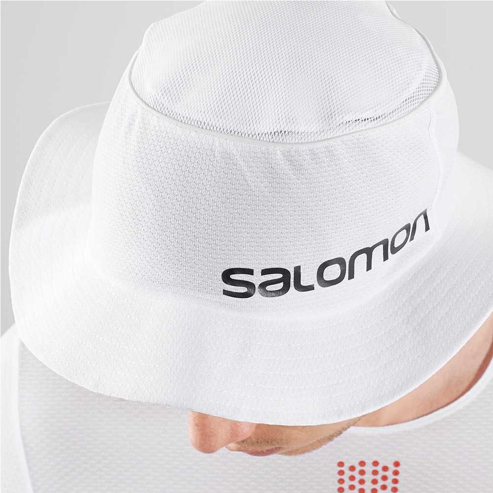 Chapeaux Salomon S/LAB SPEED BOB Homme Blanche | MNCOL-8259