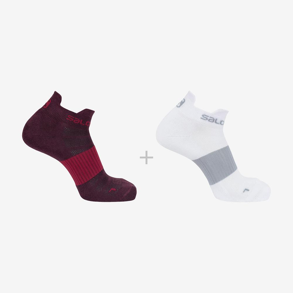 Chaussette Salomon SENSE 2-PACK Homme Violette | AFQGI-2361