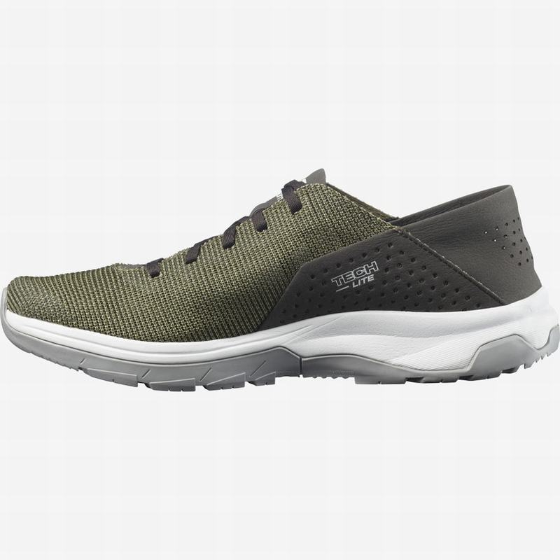 Chausson Salomon TECH LITE Homme Vert Foncé | CPJQN-1062