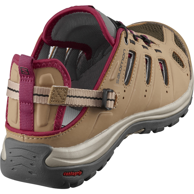 Chaussure Running Salomon ELLIPSE CABRIO Femme Grise Foncé | YBZEA-5736