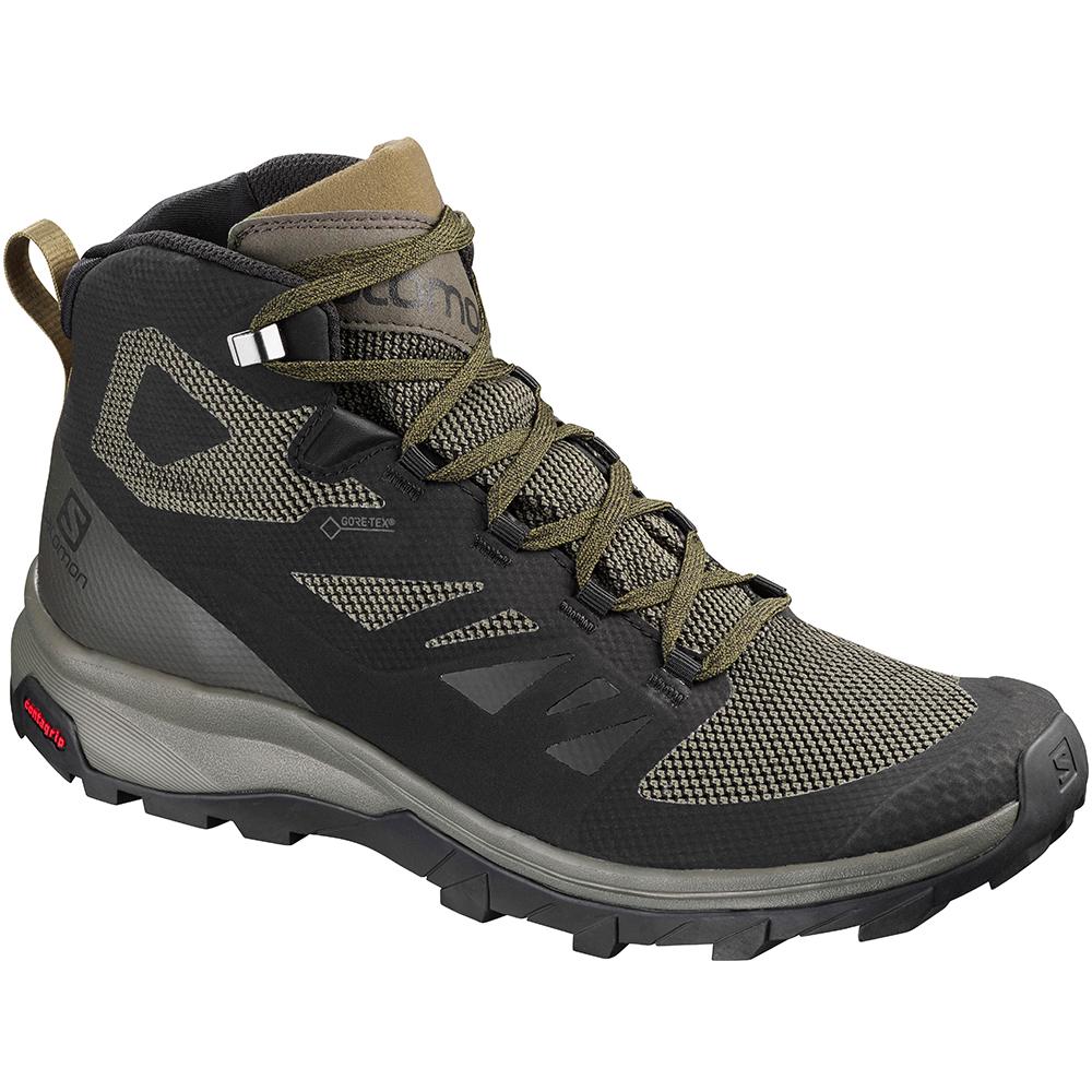 Chaussure Running Salomon OUTLINE MID GORE-TEX Homme Noir | LPKIB-2504