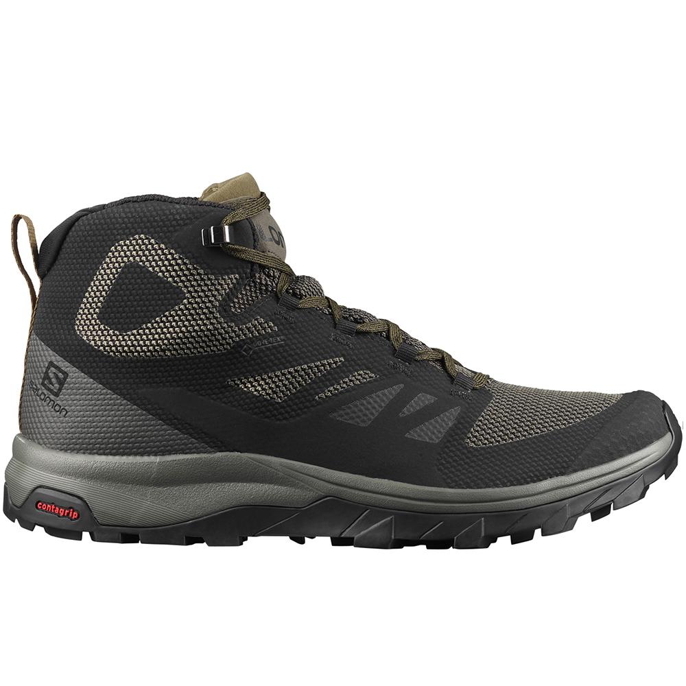 Chaussure Running Salomon OUTLINE MID GORE-TEX Homme Noir | LPKIB-2504