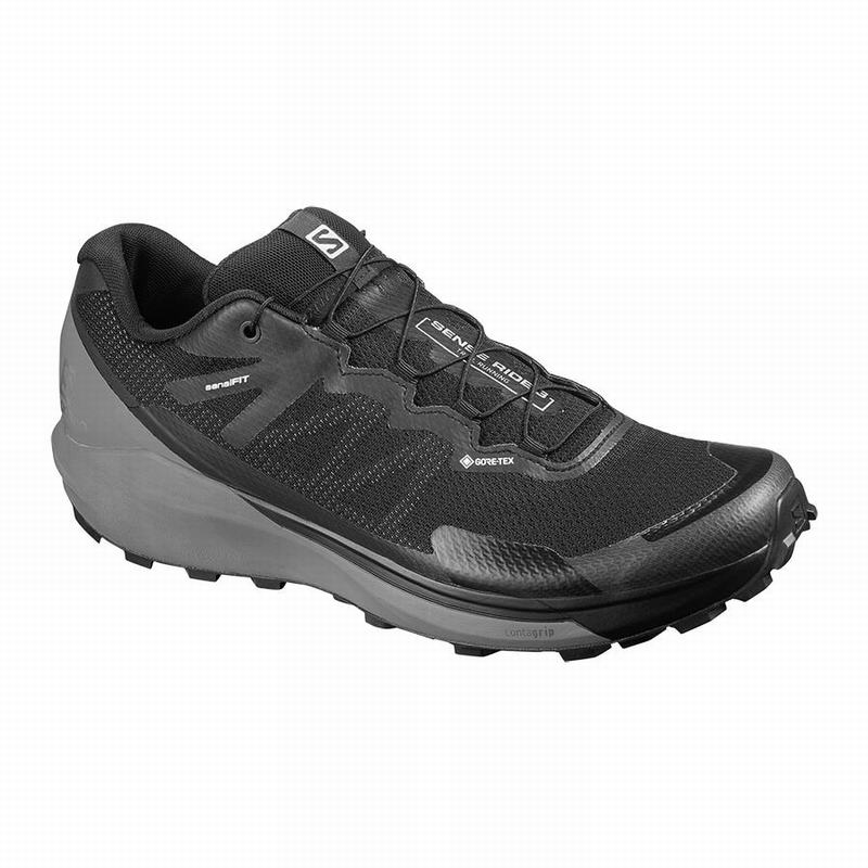 Chaussure Running Salomon SENSE RIDE 3 GTX INVIS. FIT Homme Noir | RXZUJ-6281