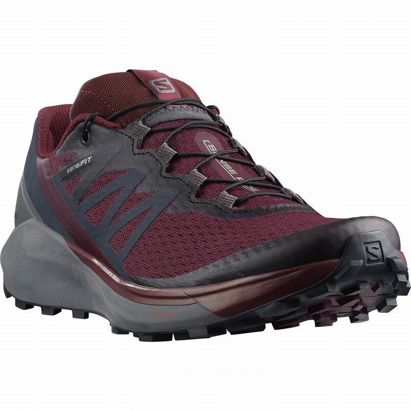 Chaussure Running Salomon SENSE RIDE 4 Femme Bordeaux | KOPJI-9841