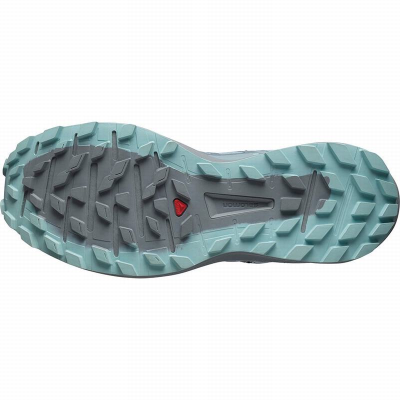 Chaussure Running Salomon SENSE RIDE 4 GORE-TEX INVISIBLE FIT Femme Vert Turquoise | FRSZL-9450