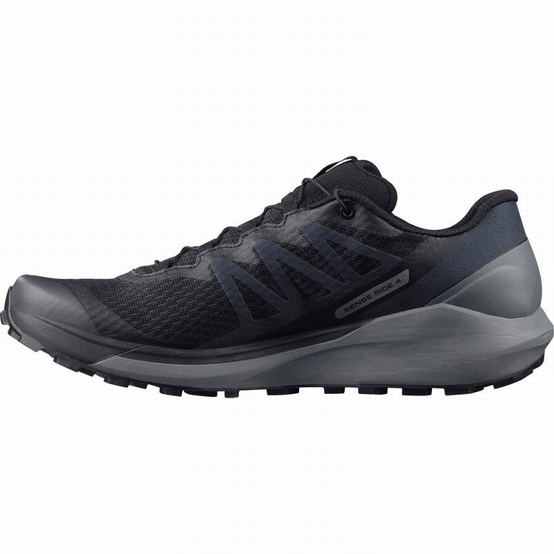 Chaussure Running Salomon SENSE RIDE 4 Homme Noir | PBQHL-6183