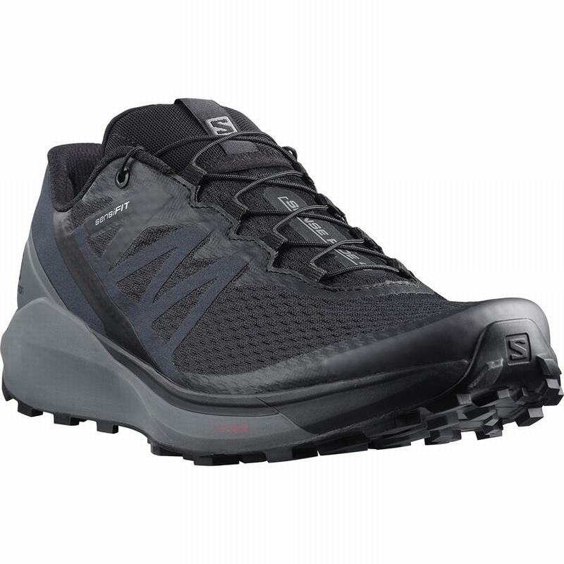 Chaussure Running Salomon SENSE RIDE 4 Homme Noir | PBQHL-6183