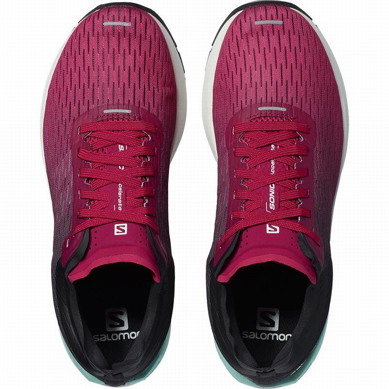 Chaussure Running Salomon SONIC 3 ACCELERATE W Femme Rose Blanche | SZTCV-6204