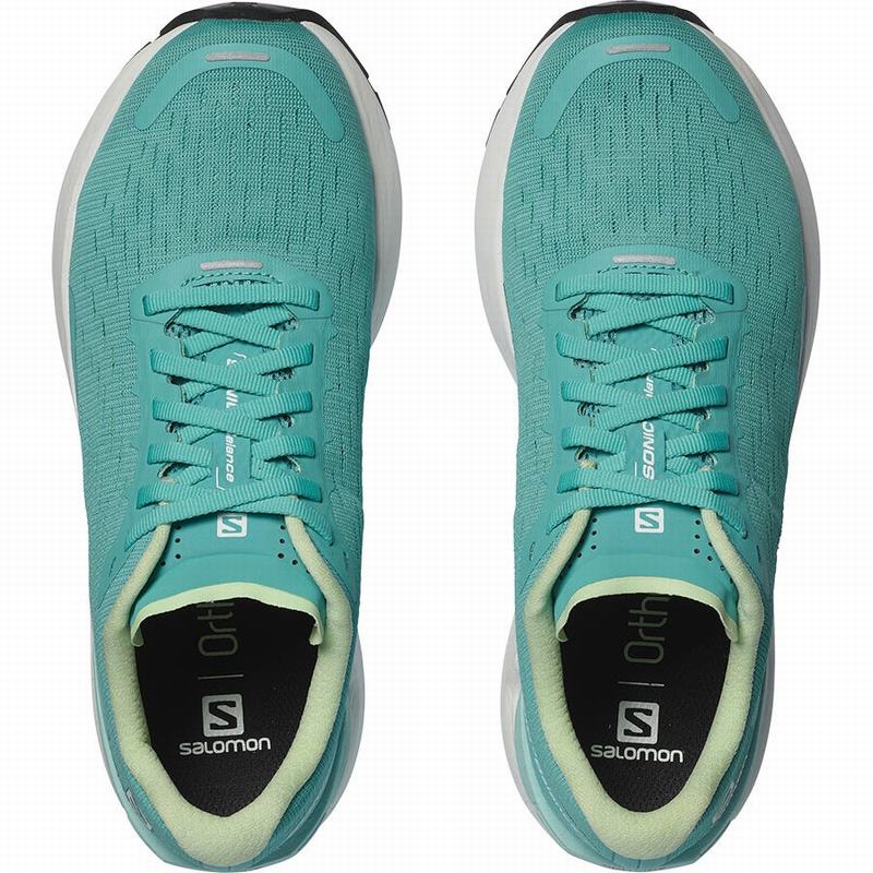 Chaussure Running Salomon SONIC 3 BALANCE W Femme Turquoise Blanche | IHDVF-3865