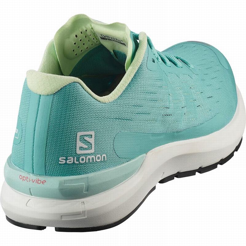 Chaussure Running Salomon SONIC 3 BALANCE W Femme Turquoise Blanche | IHDVF-3865