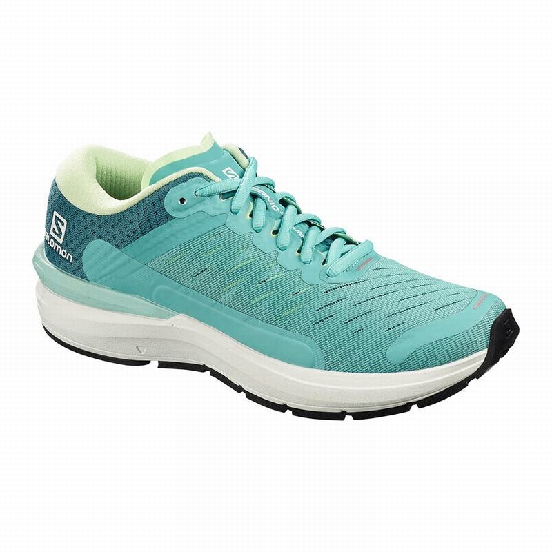 Chaussure Running Salomon SONIC 3 CONFIDENCE W Femme Turquoise Blanche | MOLIP-6790