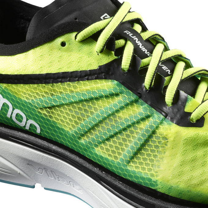 Chaussure Running Salomon SONIC RA Homme Fluorescente Jaune | GNQKI-9326